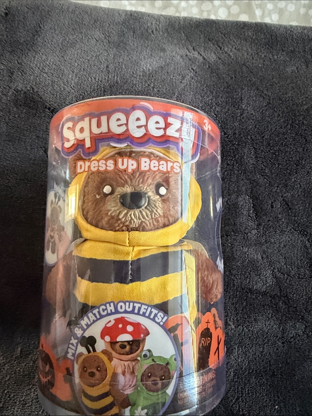 Toymendous Squeezy Bear in Yellow bee Halloween costume authentic target